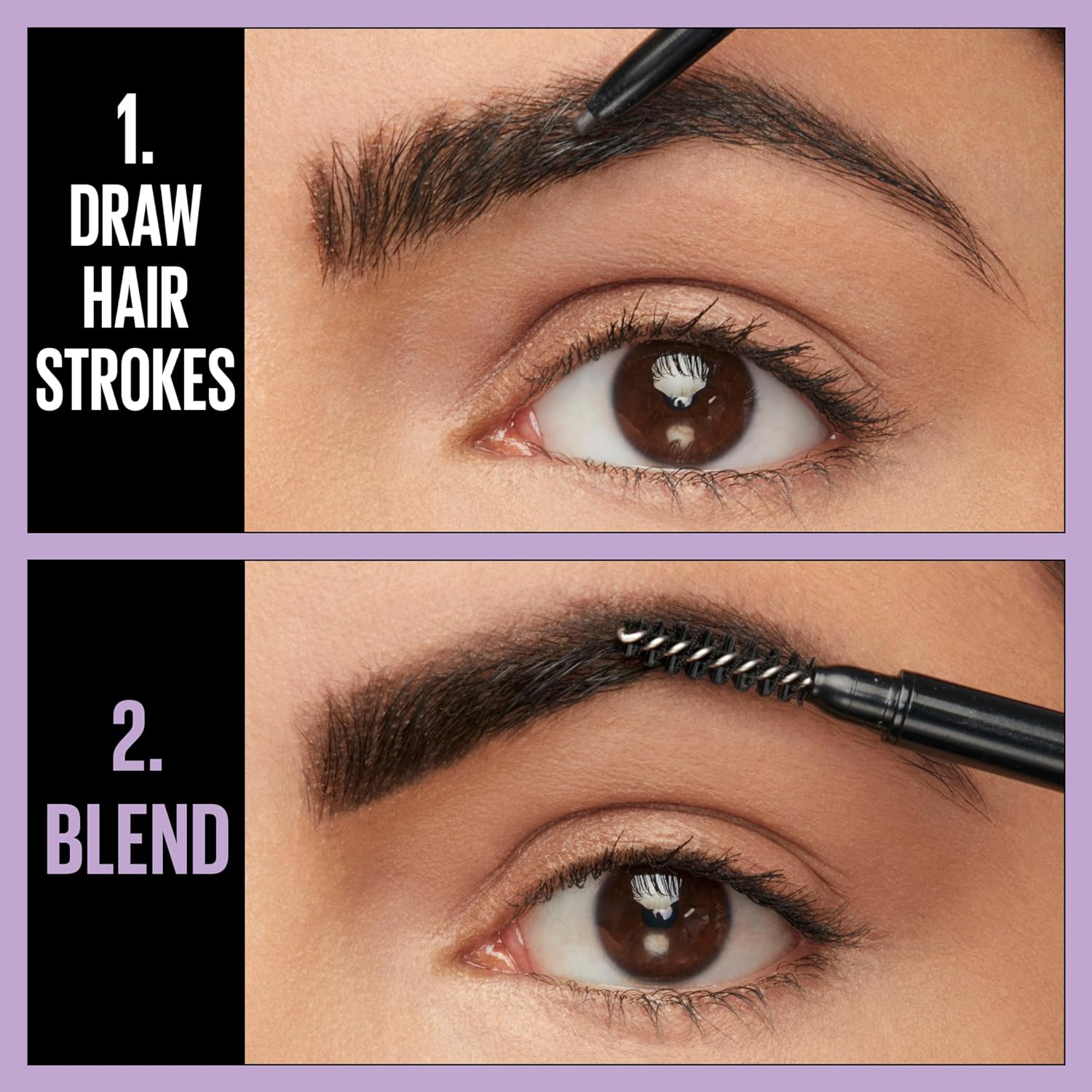 Maybelline Express Brow Ultra Slim Eyebrow Makeup Medium Brown 2-Pack