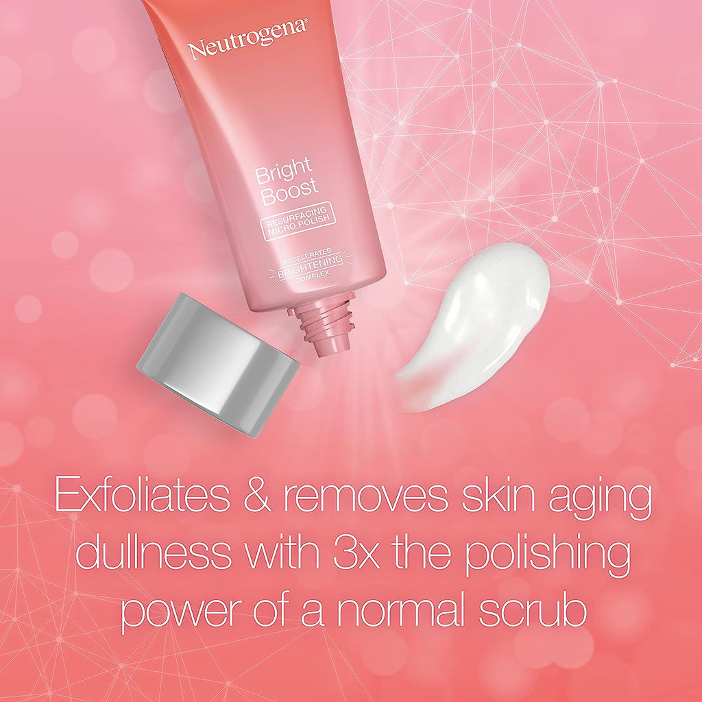 Neutrogena Bright Boost Resurfacing Micro Polish - 2 Pack With Face Brush