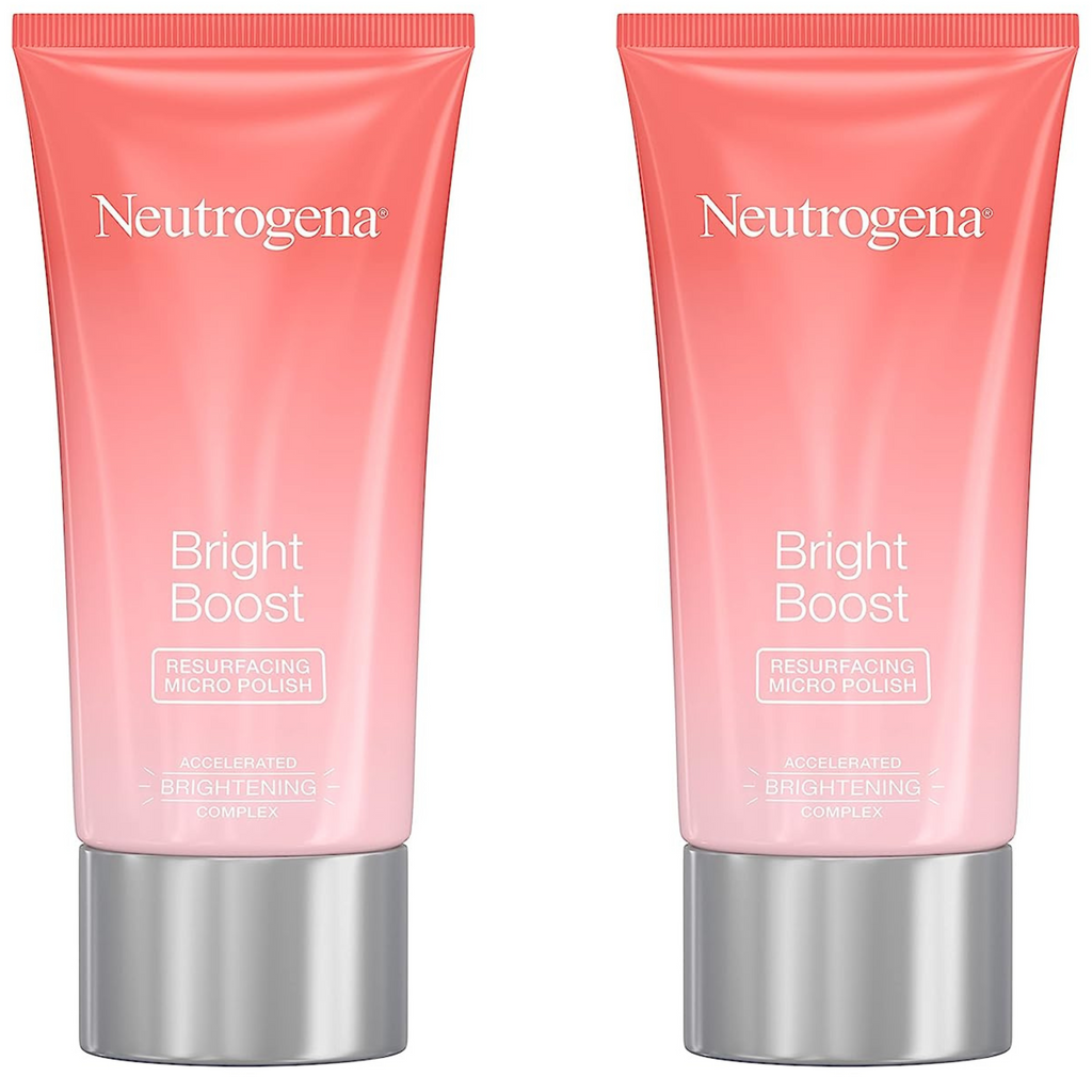 Neutrogena Bright Boost Resurfacing Micro Polish - 2 Pack With Face Brush