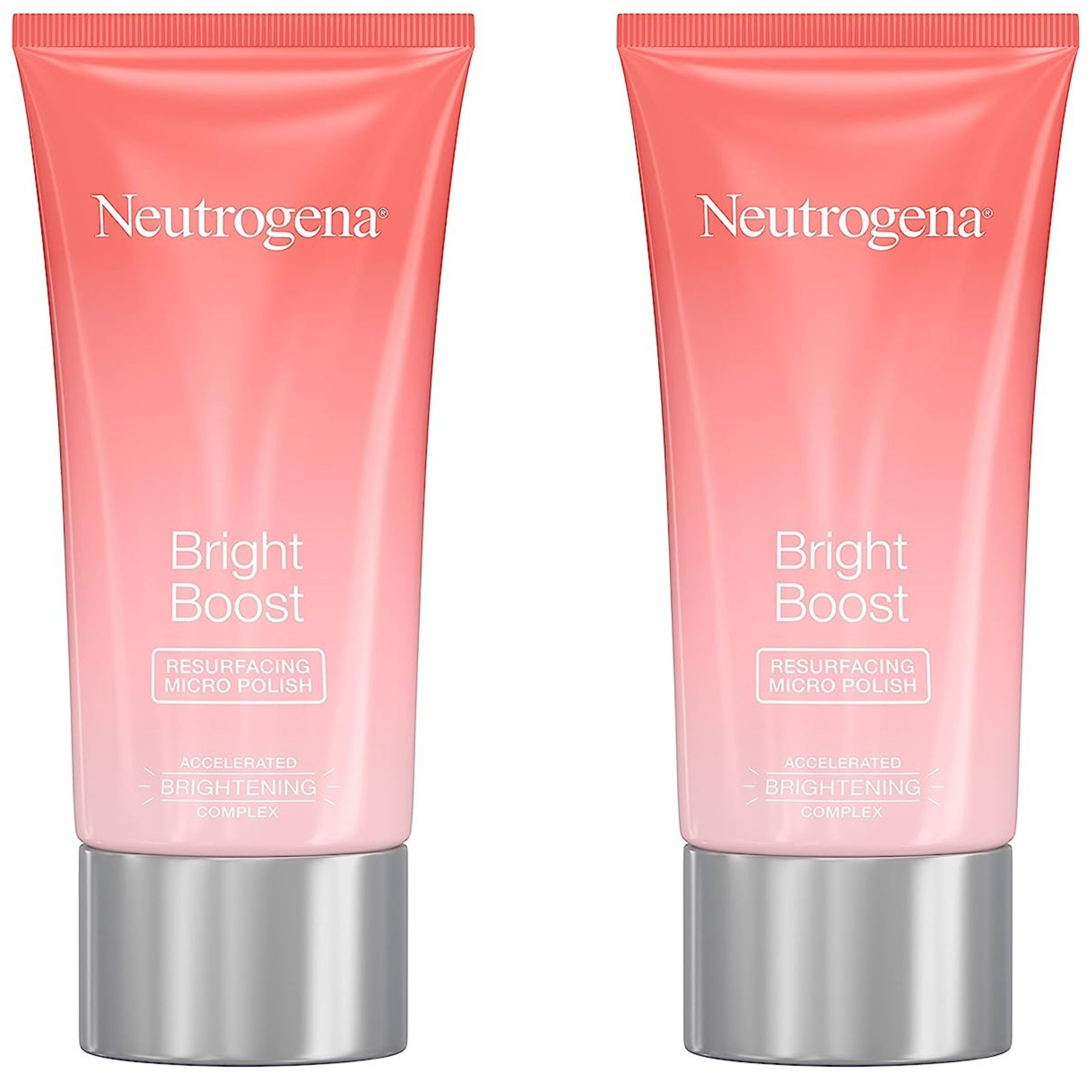 Neutrogena Bright Boost Resurfacing Micro Polish - 2 Pack With Face Brush